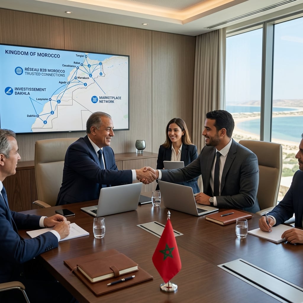 Sure in Dakhla — Moroccan Sahara 🇲🇦, Morocco — Supplier-discovery workflows for investment and trade events